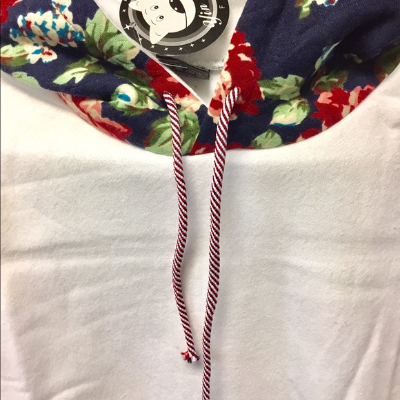 Floral loose hoodies - Picture 3 of 3