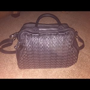 Black Steve Madden crossbody satchel