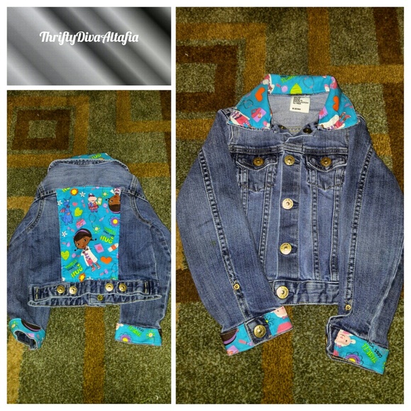 custom kids denim jacket