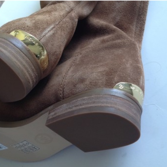SOLD NEW MICHAEL KORS brown tassel suede boots 7 - Picture 3 of 4