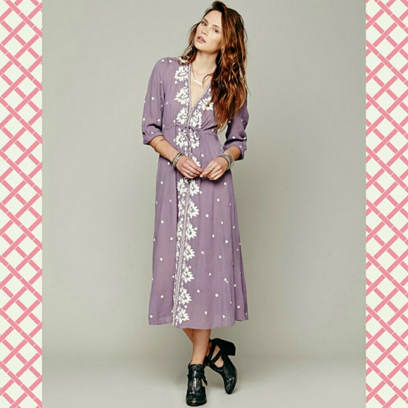 Free People Embroidered Fable Dress