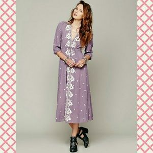 Free People Embroidered Fable Dress