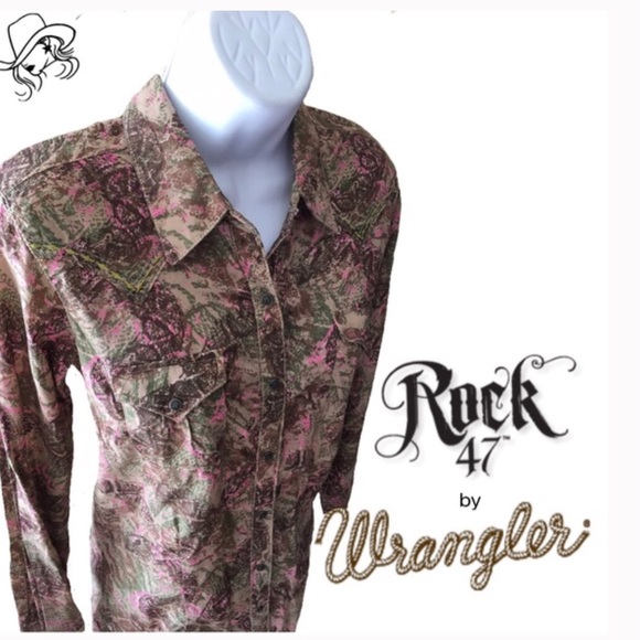 Wrangler Tops - Rock 47 by Wrangler Western Shirt