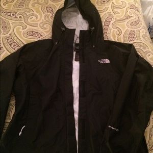 Black North Face Rain Jacket