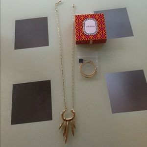 Stella & Dot necklace & earrings. Never worn.