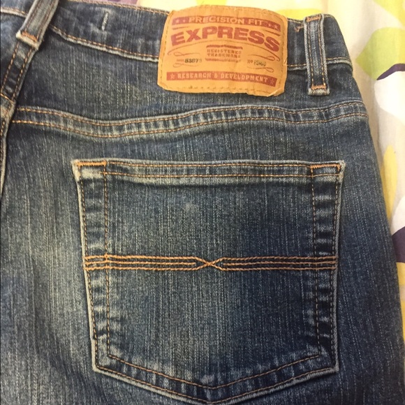 Express riot siren bootcut jeans dark wash