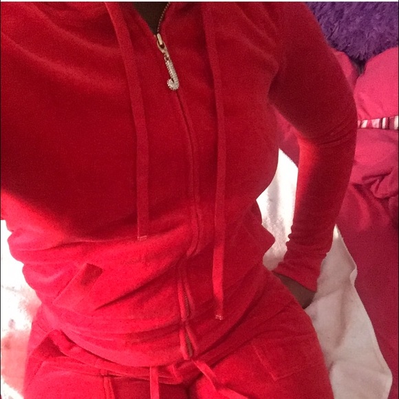 Red Juicy Couture Sweatsuit