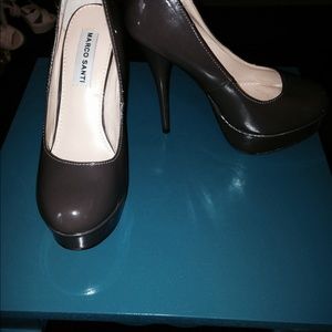 Brown stiletto heels