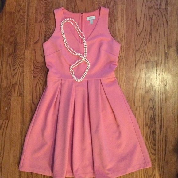 Salmon Pink LOFT Dress