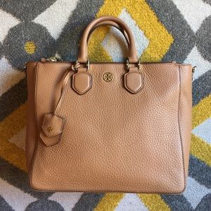 Tory Burch Robinson Pebbled Multi Tote