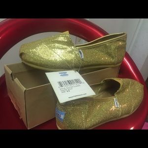 Gold sparkle TOMS-