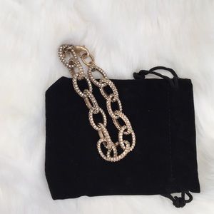 J. Crew classic pave link bracelet