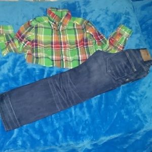Polo Shirt and  &Denim Jeans kids