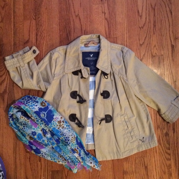 Cropped Swing Trench Coat