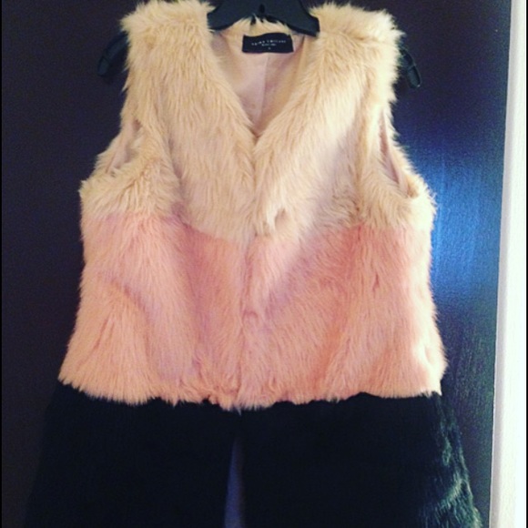 Trio Color Fur Vest