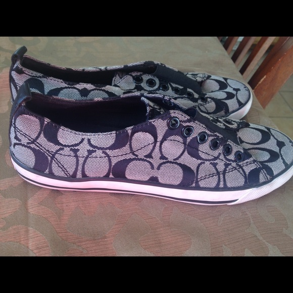 Coach no lace sneakers size 8