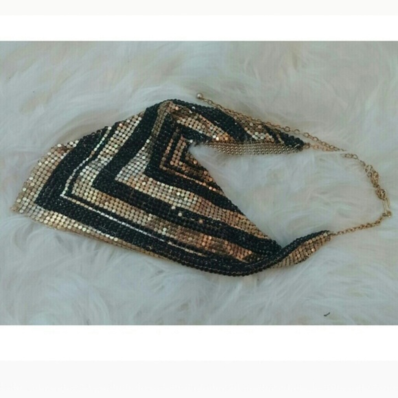 "Game Changer" Studded Scarf Necklace