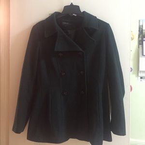 Hunter green peacoat