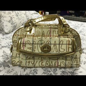 COACH Gold Tattersall Limited Edition handbag