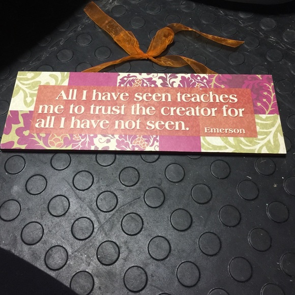 Inspirational sign