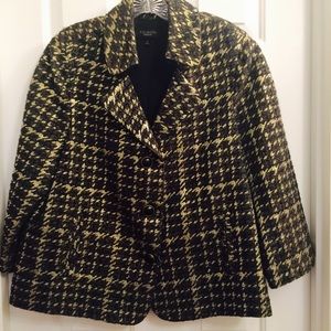 Black and Gold Holiday Swing Jacket