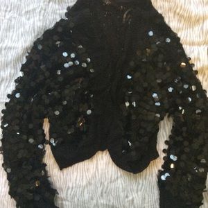 Black party shrug