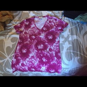 Pink tie-dye light/ thin shirt