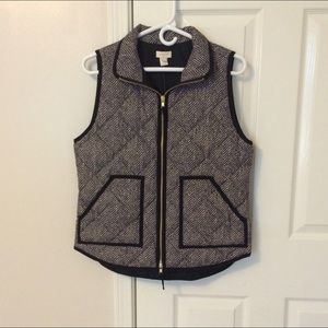 j. Crew herringbone vest