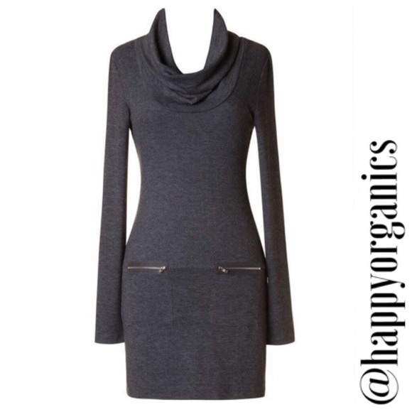 Naturally Spiritual Boutique Dresses & Skirts - 🌟HOST PICK⭐️Charcoal turtleneck knit dress
