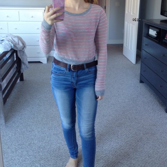 Striped Cropped Long Sleeve