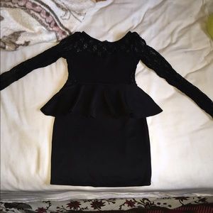 Black Lace Top Dress