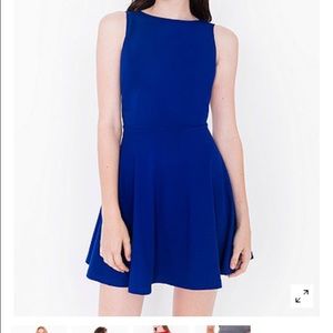 American Apparel Ponte Sleeveless Skater Dress