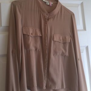 Forever 21 beige blouse