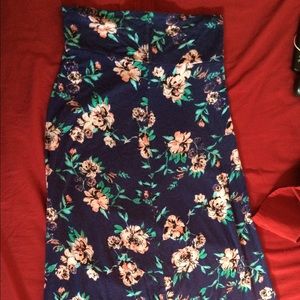 Charlotte Russe floral maxi skirt