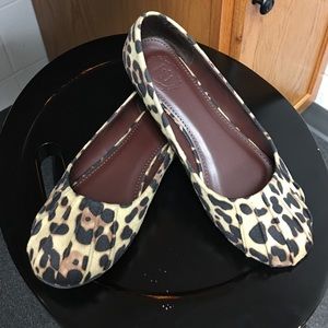 Adorable Pleated Leopard Print Ballet Flats