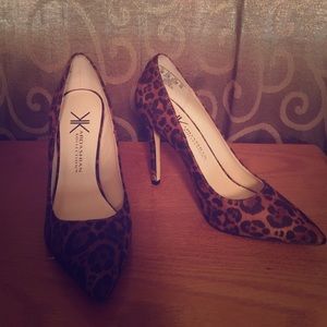 Kardashian kollection leopard heels
