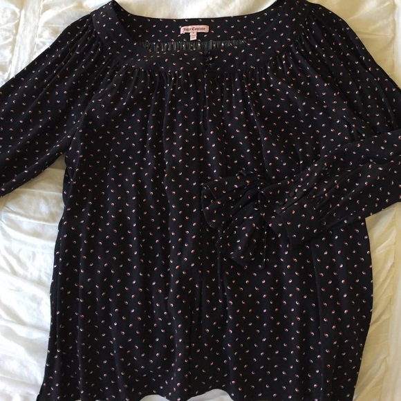 Juicy Couture black blouse size Small