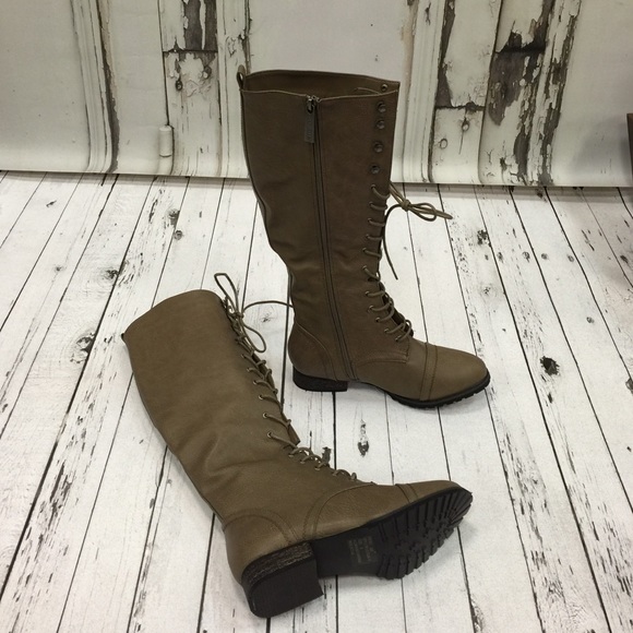 Lace Knee High Boots. - Picture 2 of 4