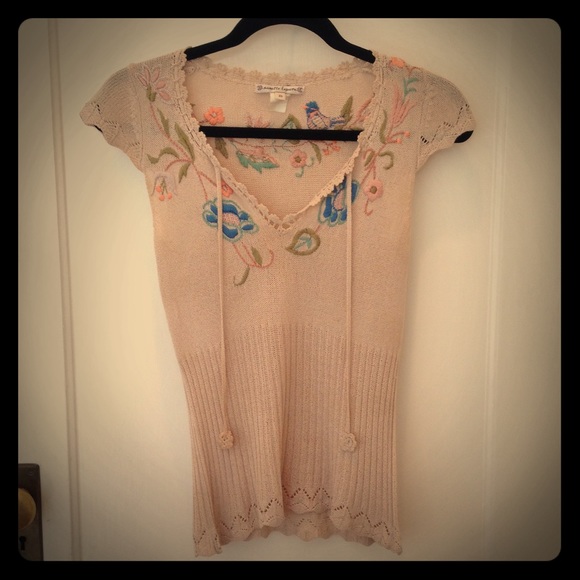Embroidered Nanette Lepore Blouse