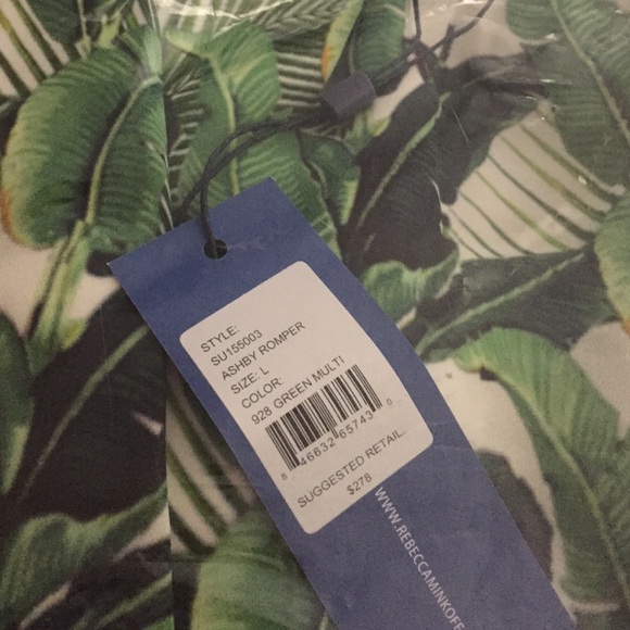 Rebecca Minkoff - Palm Print Romper - Picture 3 of 3