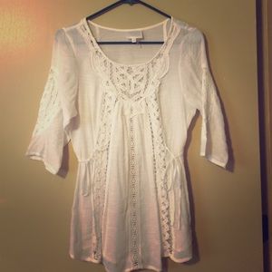 White lacy top!
