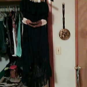 Navy blue lace dress