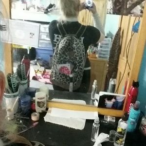 Cute canvas cheetah bag