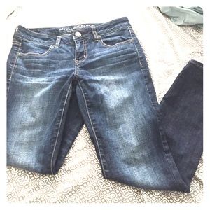 Blue jean jegging super stretch pants