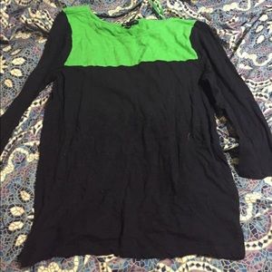 Blue and green tunic