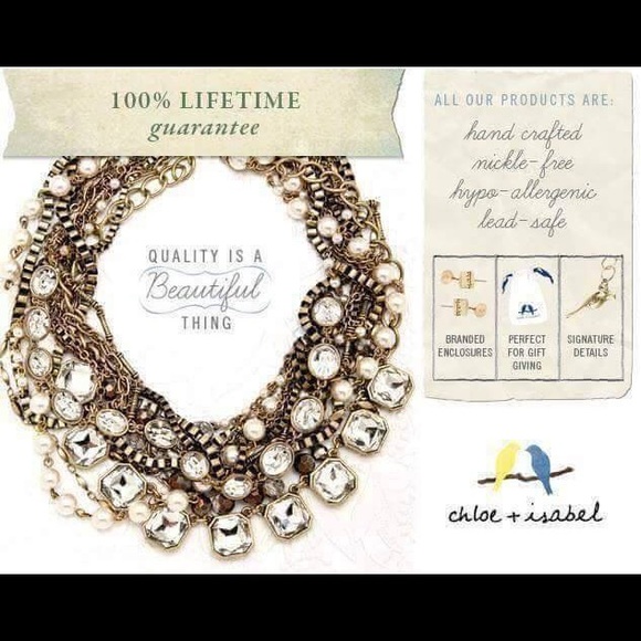 Gorgeous jewelry by Chloe and Isabel.