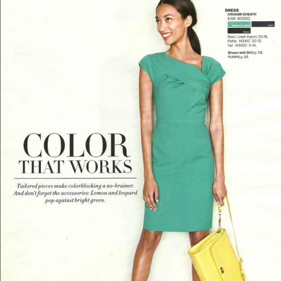 JCrew Sheath Dress Green Size 4