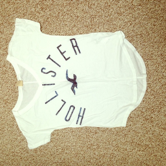 hollister baggy v-neck tee