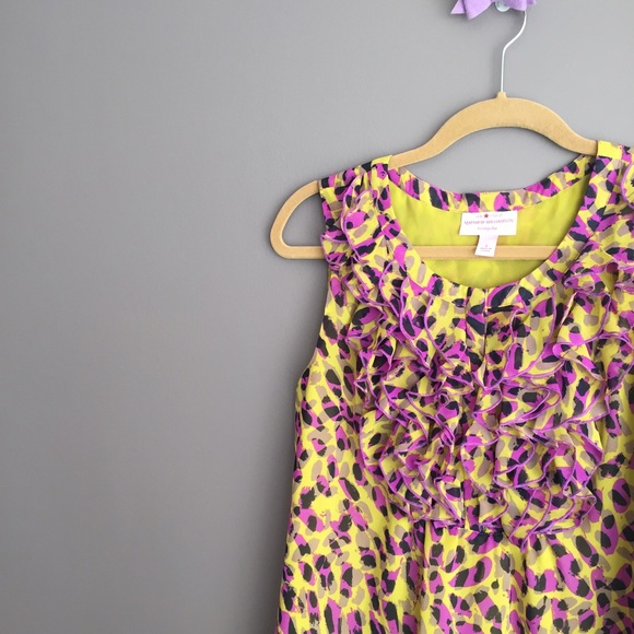 Green and Purple Print Matthew Williamson Dress - Picture 4 of 4