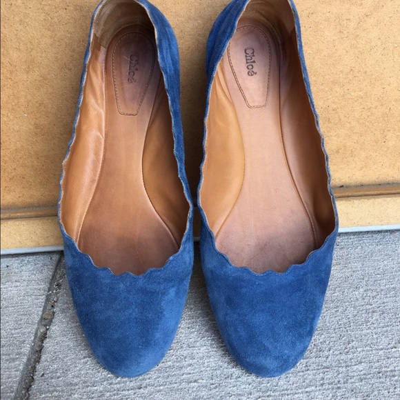 Authentic cobal suede Chloe
